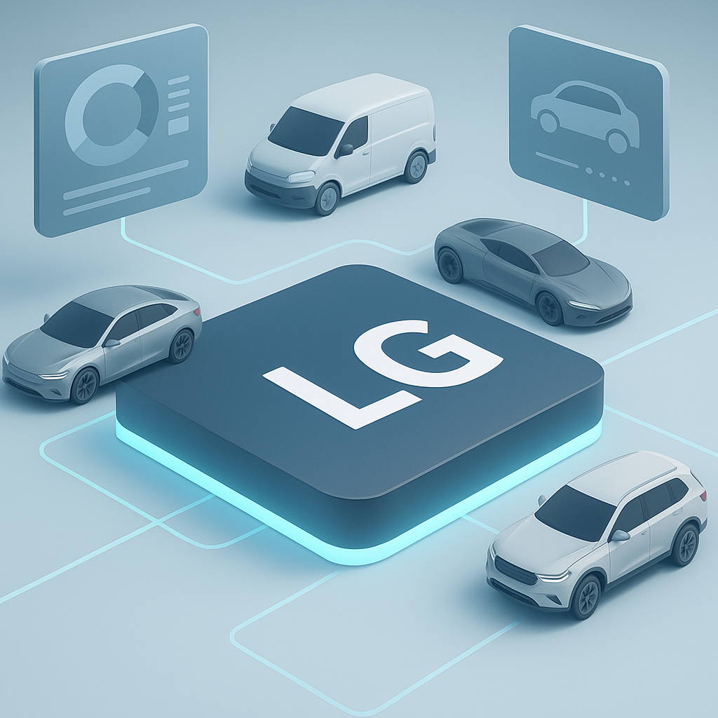 LG전자 車 AI 플랫폼을 설명하는 그래픽